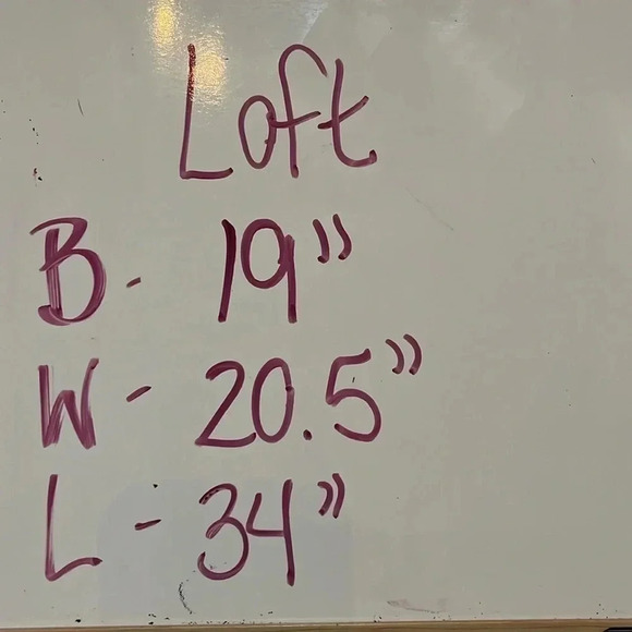 Loft Henley Flounce blue Shirtdress small - Picture 7 of 8